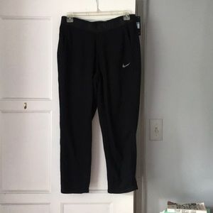 Nike dry fit capri black sweatpants. Size medium